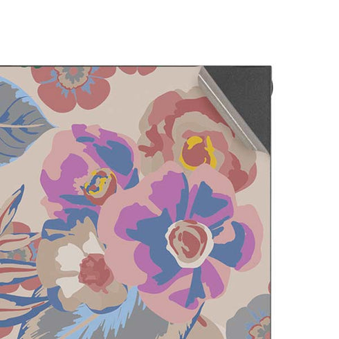 Warm Taupe Floral XBox Series X Digital Edition Console Skin